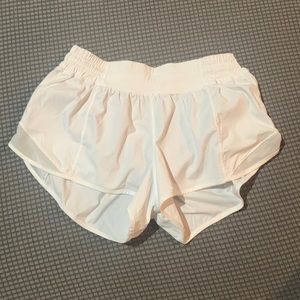 White lulu shorts